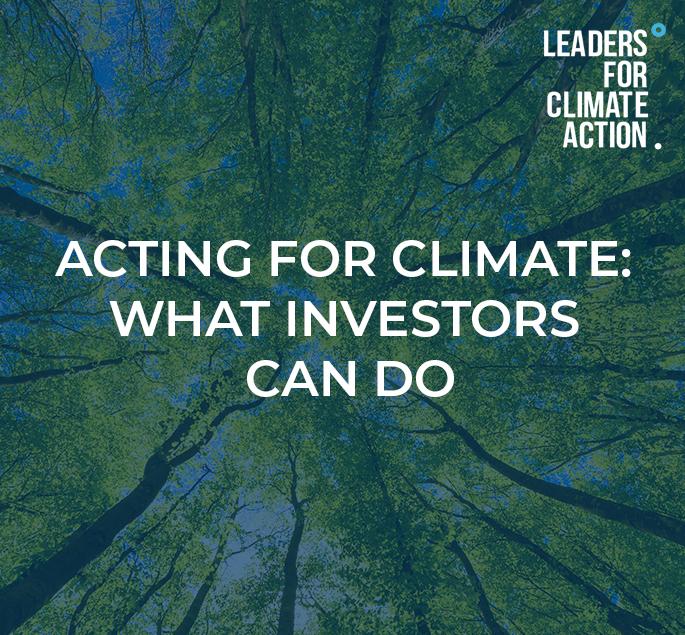 Acting For Climate: What Investors Can Do by Matthieu Baret